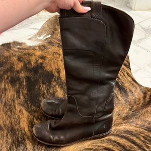 Frye Paige Tall Riding Boot Brown